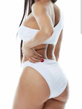 White One Shoulder Two-Piece