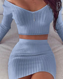 Knitted Bodycon Set